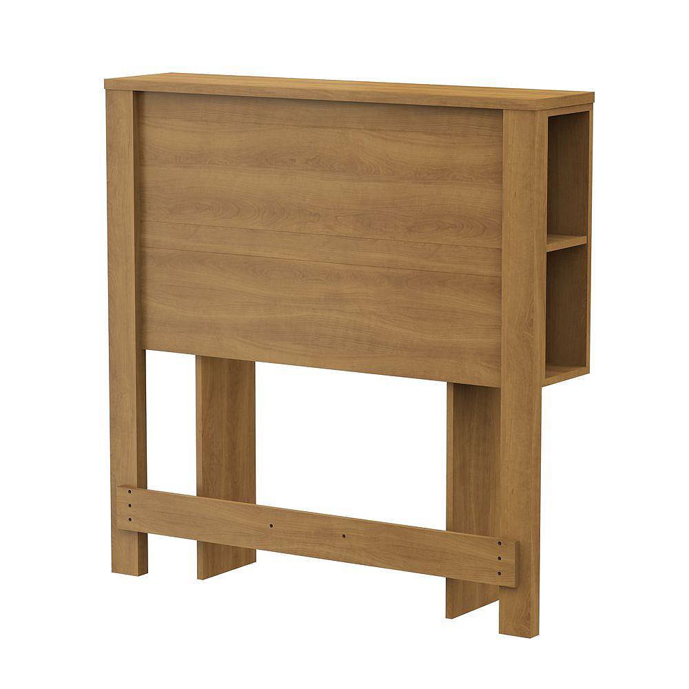 South Shore Fynn Twin Headboard with Storage Harvest Maple The Home Depot Canada