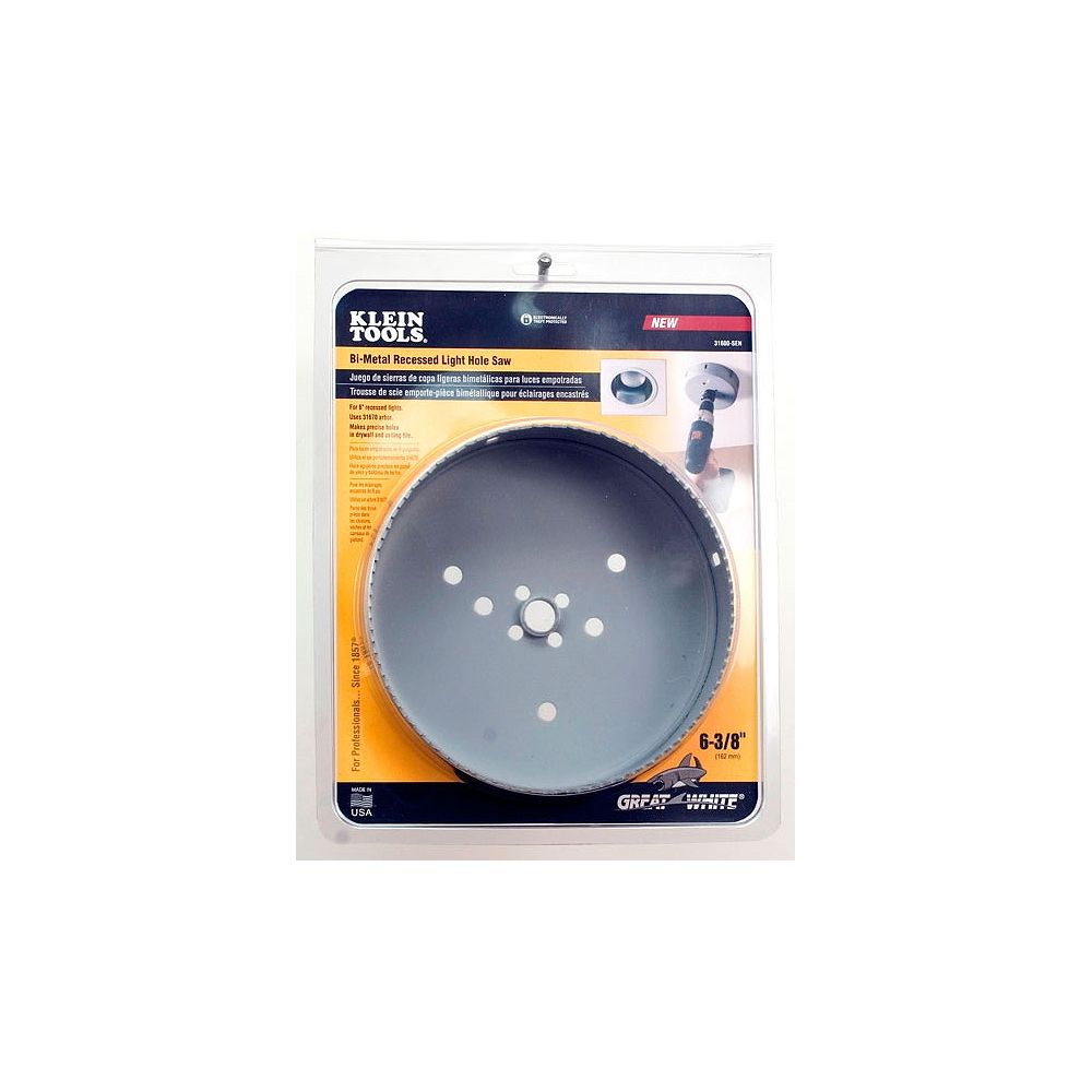 Klein Tools 63/8 Inch BiMetal recessed Light Hole Saw The Home Depot Canada