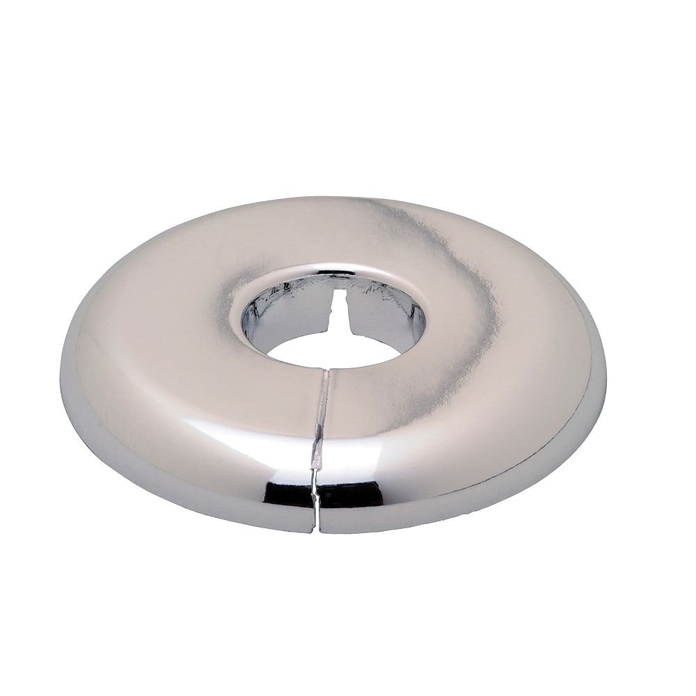 Moen chrome plated plastic split pipe flange 3 4 inch c or 1 2 inch i p