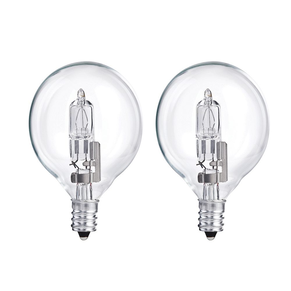 Philips 40w Halogen Globe G165 Clear Light Bulb 2 Pack The Home