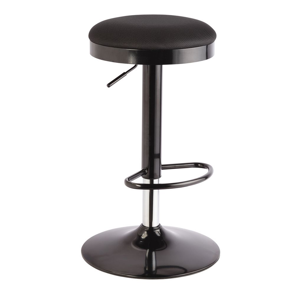 Worldwide Homefurnishings Inc. Turf Adjustable Gas Lift Stool Black