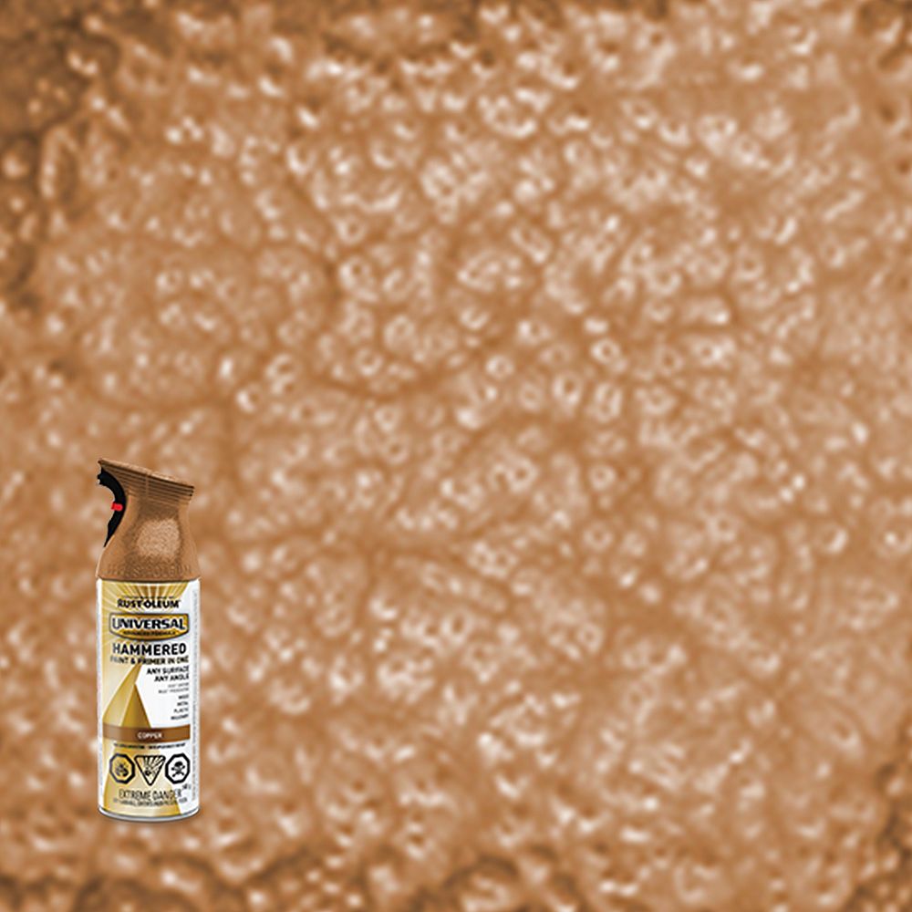 RustOleum Universal Hammered Spray Paint And Primer in One in Copper