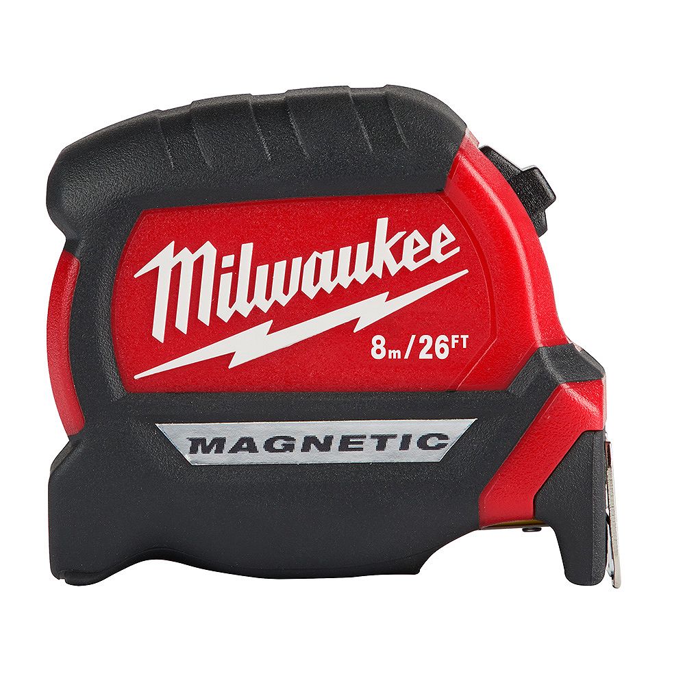 8 m/26 ft. x 1 -inch Compact Magnetic Tape Measure with 15 ft. Reach 48-22-0326 Milwaukee Tool