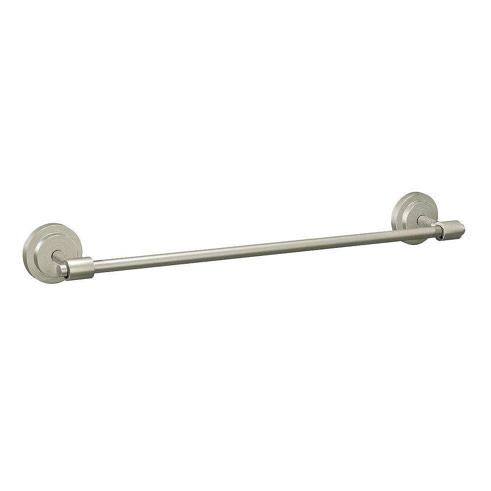 MOEN ISO Towel Bar Brushed Nickel 24 Inches The Home Depot Canada