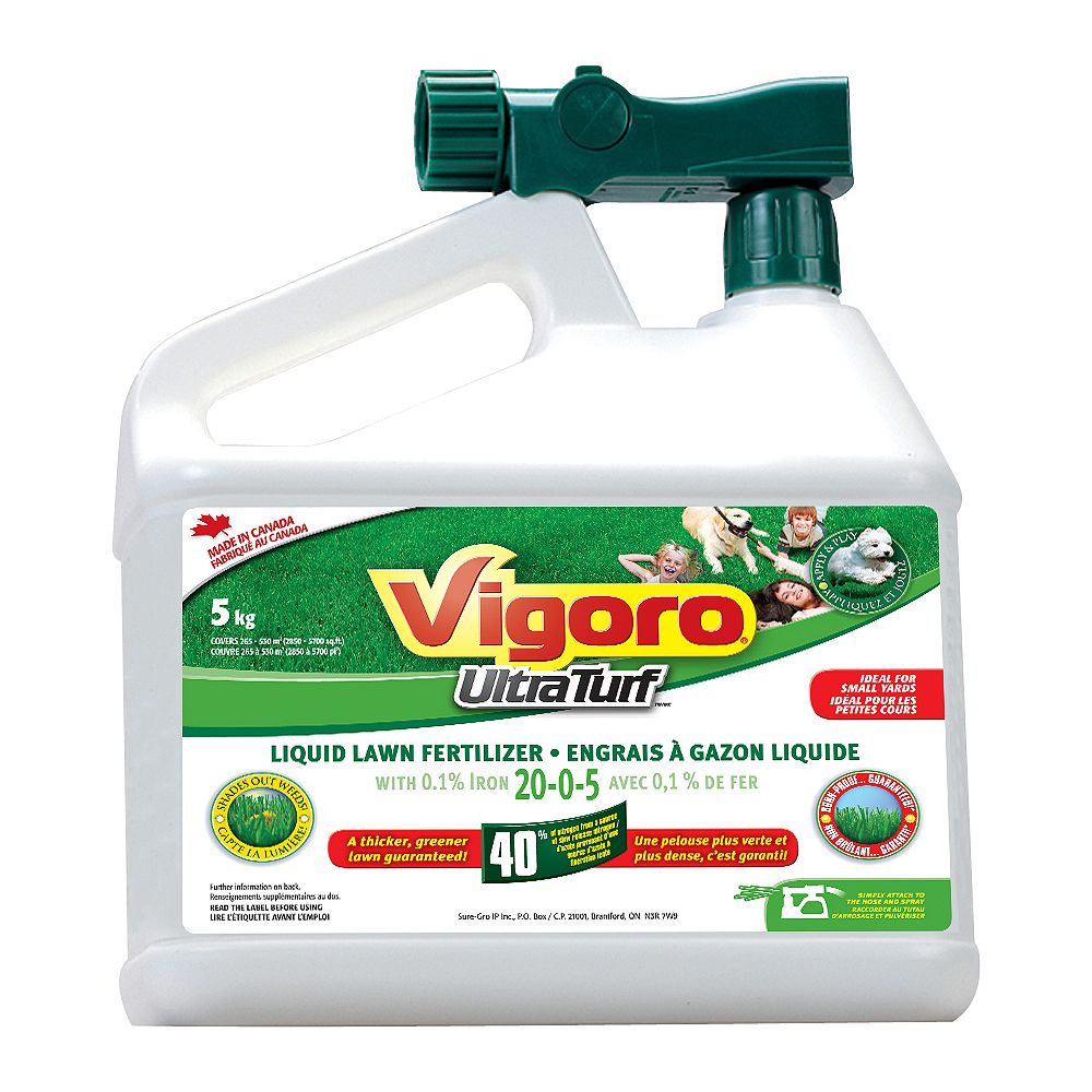 Vigoro Vigoro ® Ultra engrais à gazon liquide 20-0-5 | Home Depot Canada