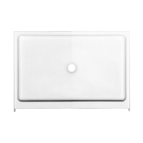 Alaska 60L x 32W x 7H Rectangular Fibreglass Shower Base in White