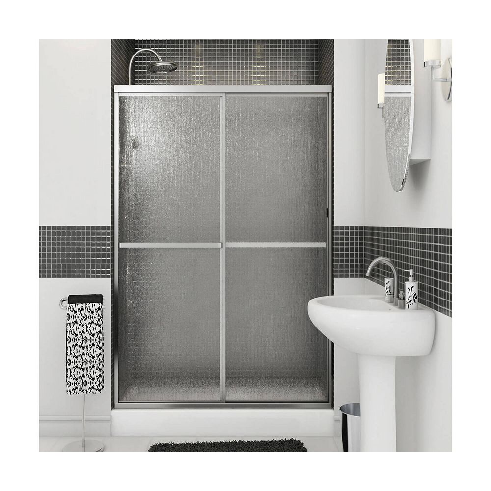 MAAX Soul 42 471/2W x 68H Framed Sliding Shower Door in Chrome with