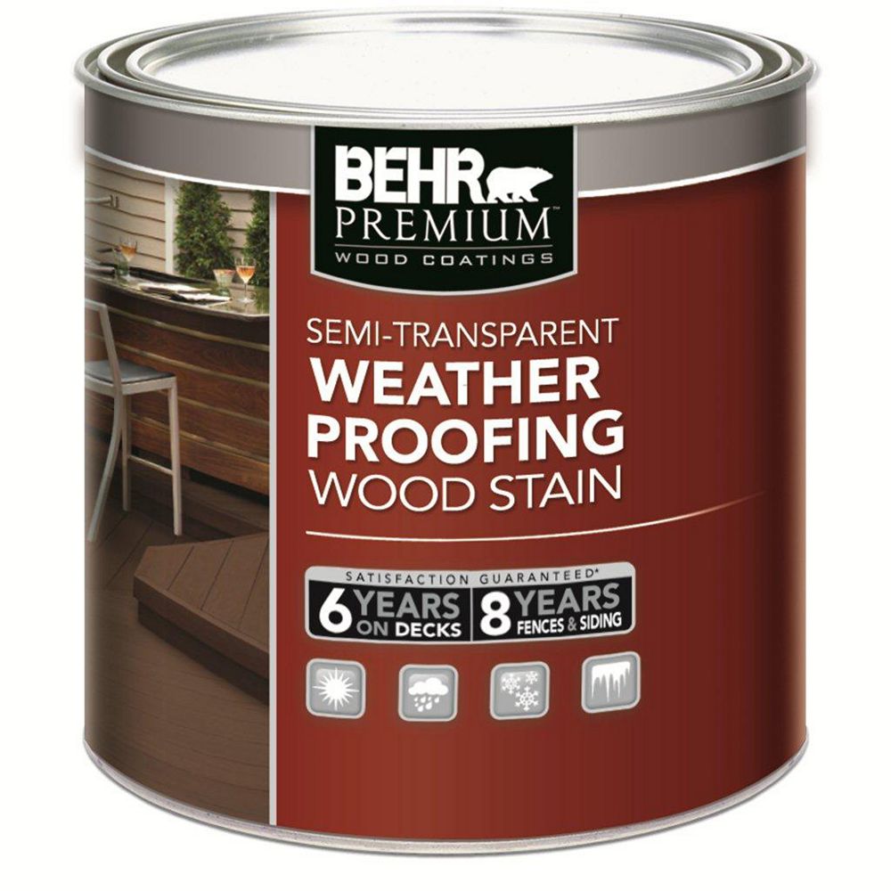 BEHR BEHR PREMIUM SemiTransparent Deck, Fence & Siding Weatherproofing