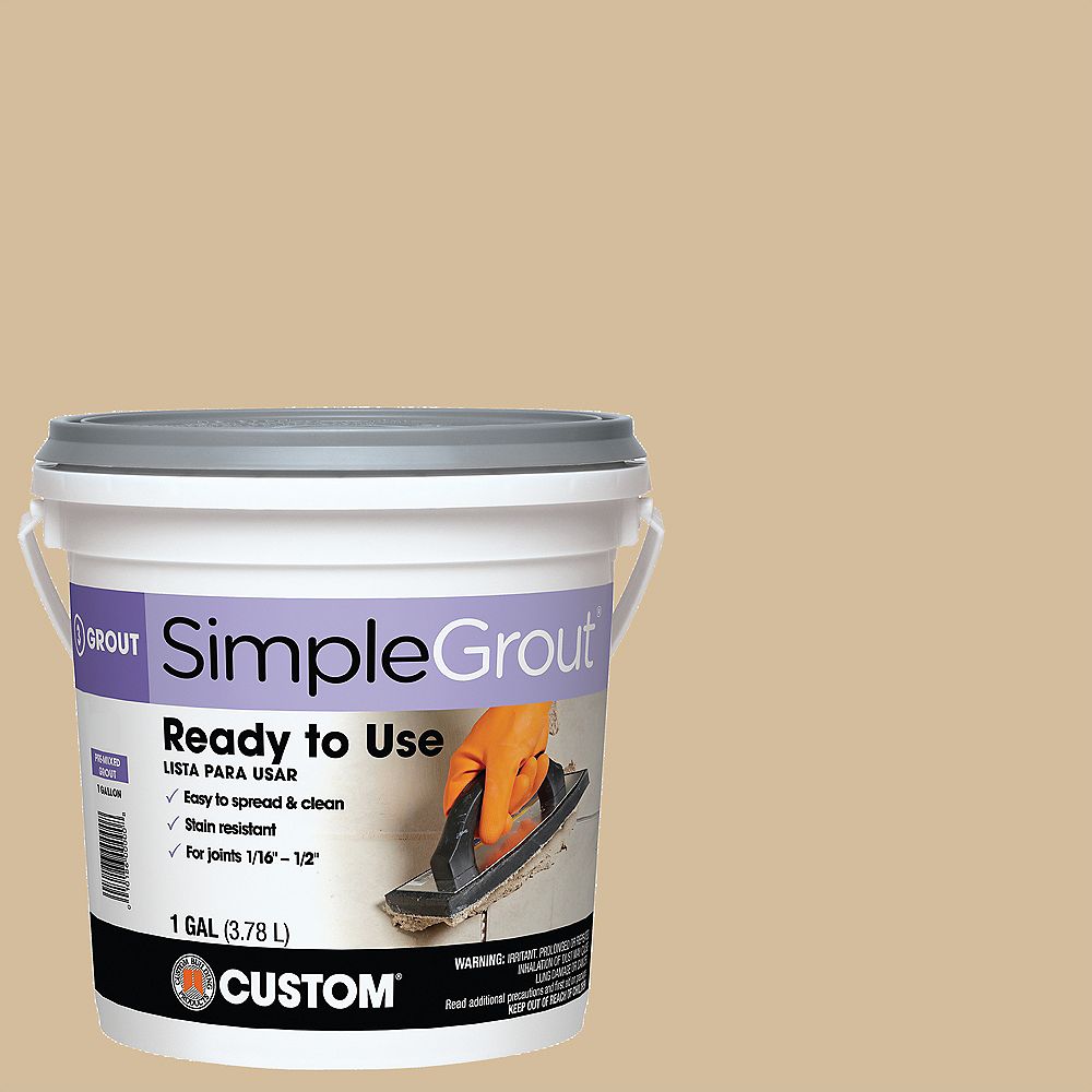 Custom Building Products SimpleGrout #122 Linen 1 Gal. Pre-Mixed Grout
