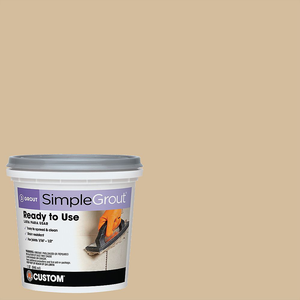 Custom Building Products SimpleGrout 122 Linen 1 Qt. Pre