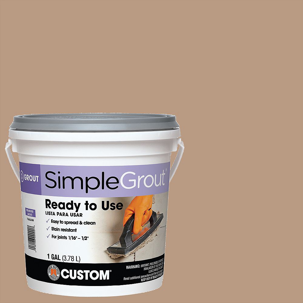 Custom Building Products SimpleGrout 180 Sandstone 1 Gal. PreMixed