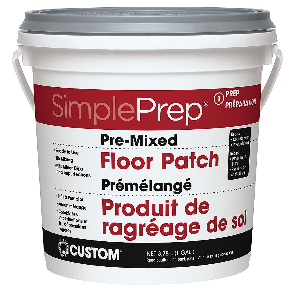 Custom Building Products Simpleprep 1 Gal Pre Mixed Floor Patch The Home Depot Canada Simpleprep 1 Gal Pre Mixed Floor Patch
