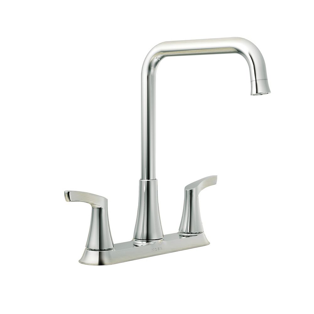 Moen Danika 2 Handle Kitchen Faucet In Chrome The Home Depot Canada