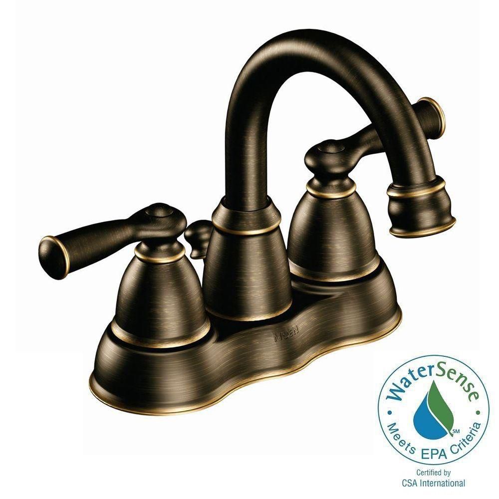 MOEN Banbury 2 Handle Bathroom Faucet In Mediterranean Bronze Finish   P 1000668769 