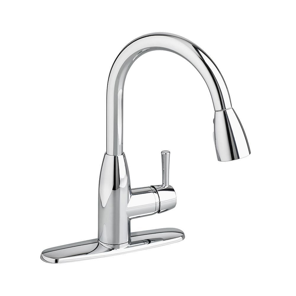 American Standard Fairbury Single Handle Pull Down Sprayer Kitchen Faucet In Polished Chro The Home Depot Canada
