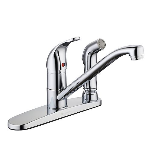 Glacier Bay 3000 Series Hi-Arc Kitchen Faucet in Chrome | The Home ...