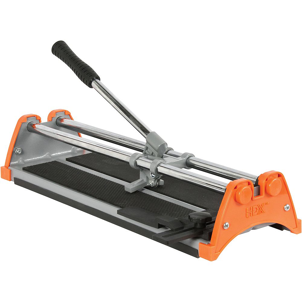 Hdx 14 Inch Manual Tile Cutter With 1 2 Inch Cutting Wheel The Home Depot Canada