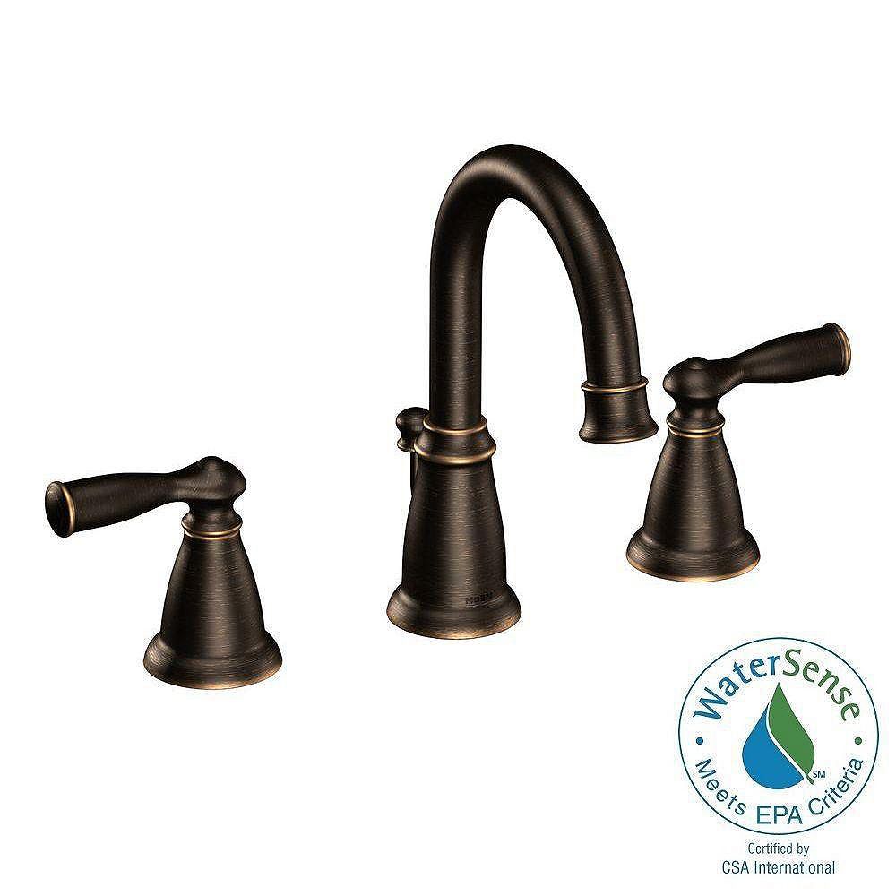 MOEN Banbury 2-Handle Widespread Bathroom Faucet in Mediterranean Bronze Finish | The Home Depot 