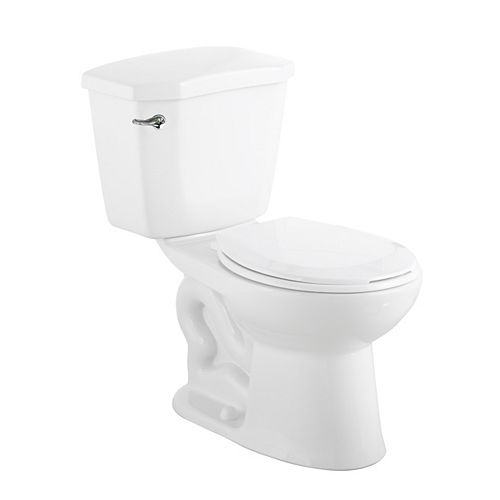 Glacier Bay Glacier Bay 2-Piece 6.0 LPF Single Flush Round Standard Toilet in White