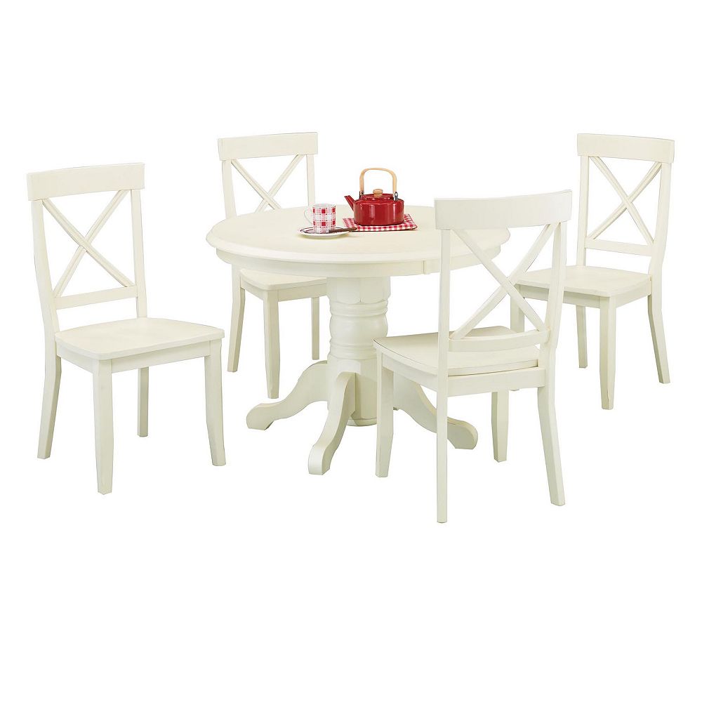 Home Styles White Oak 5 Piece Dining Set The Home Depot Canada