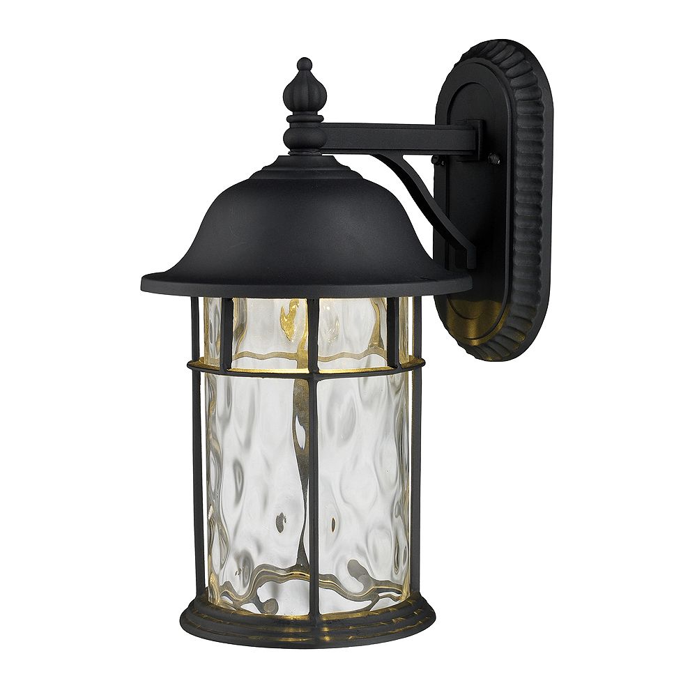Titan Lighting 1Light Outdoor Matte Black LED Wall Sconce The Home Depot Canada