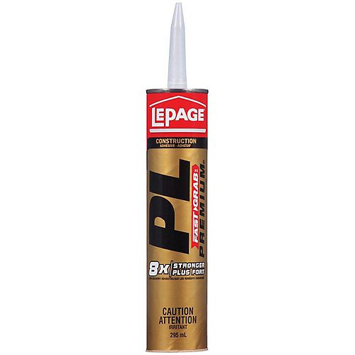 LePage PL Premium FAST GRAB Construction Adhesive, 295 ml