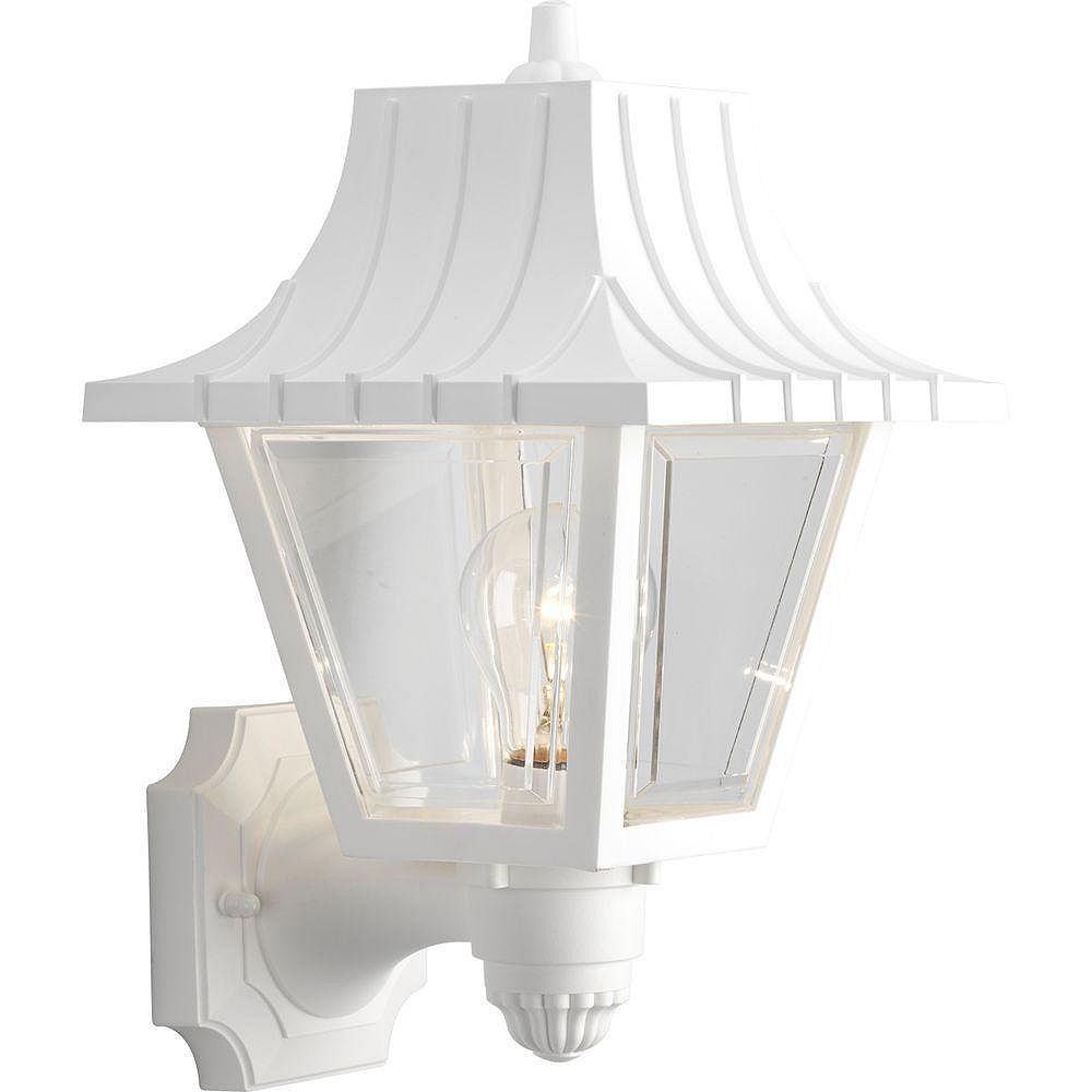 Progress Lighting Mansard Collection 1Light White Wall Lantern The