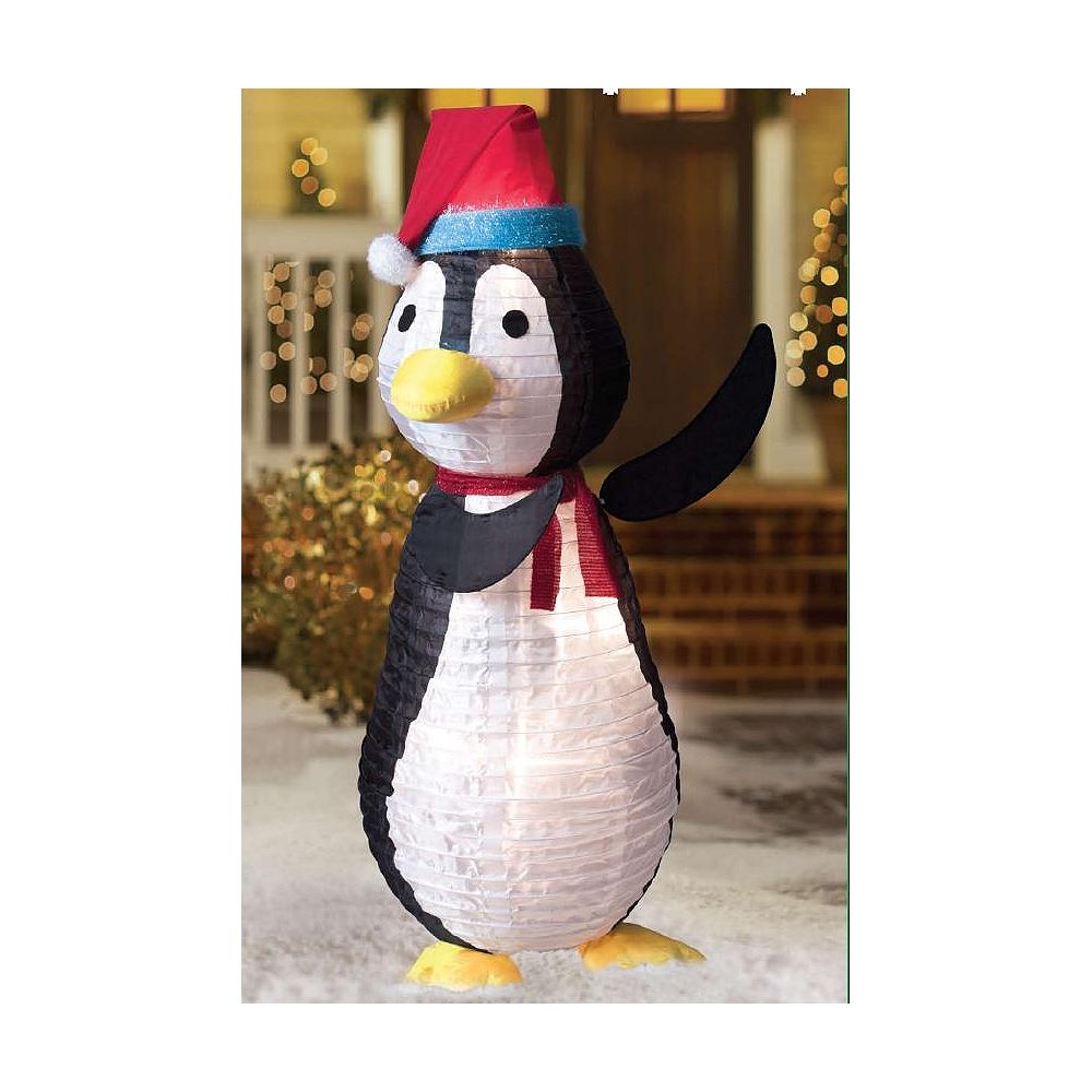 Home Accents 4 Ft. Collapsible Penguin C7-5l Clear Lights 