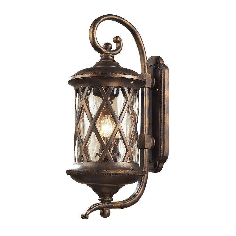 Titan Lighting Barrington Gate Wall Mount 3Light Outdoor Hazelnut Bronze Sconce The Home