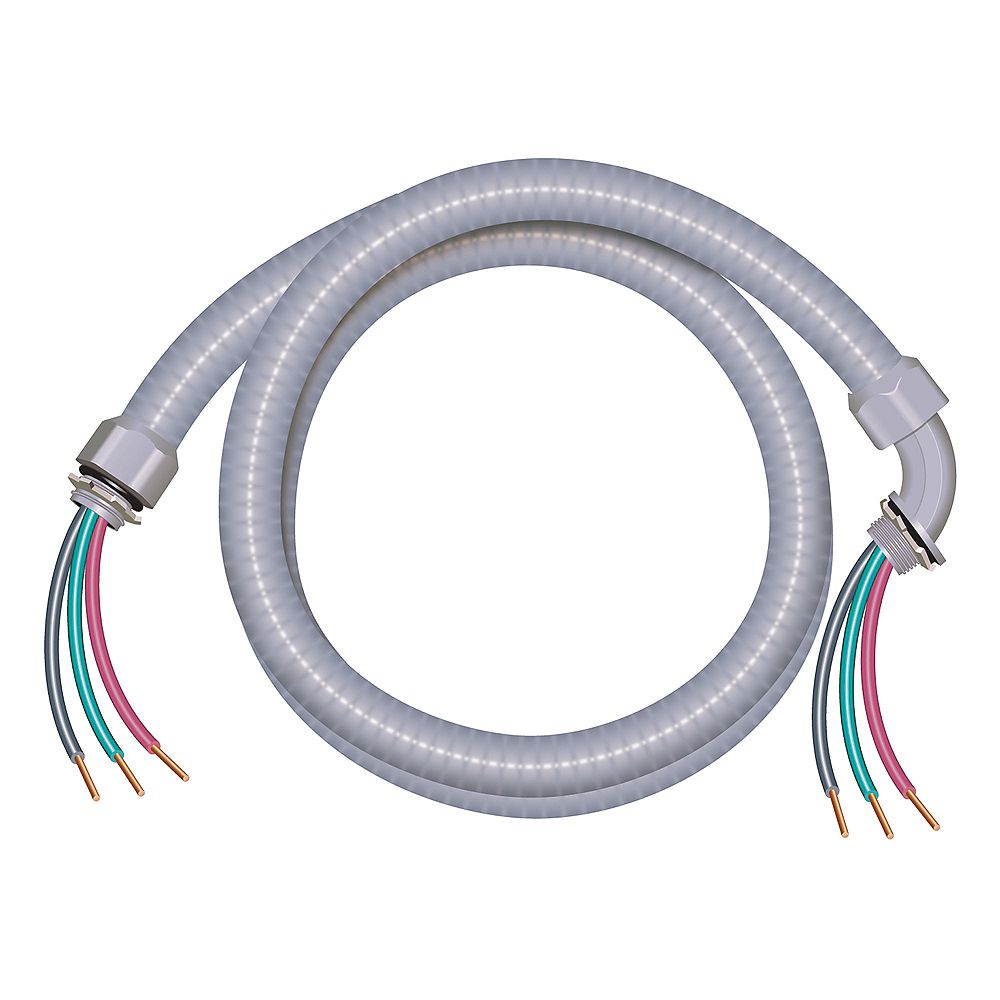 Southwire Liquid Tight Electrical Wire 8/4 2M Whip The Home Depot Canada