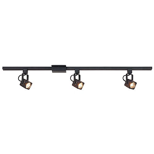 44-inch 3-Light Black Track Lighting Kit