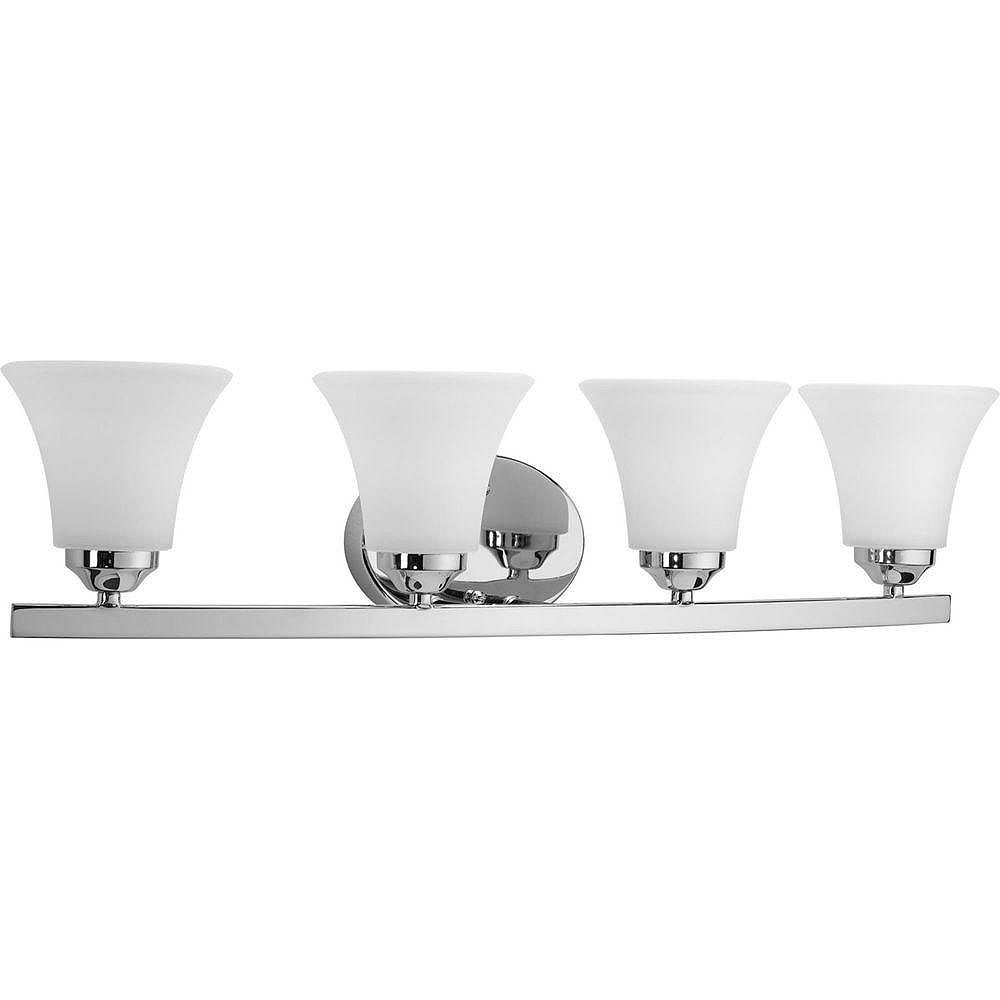Progress Lighting Adorn Collection 4 Light Chrome Bath Light The Home Depot Canada