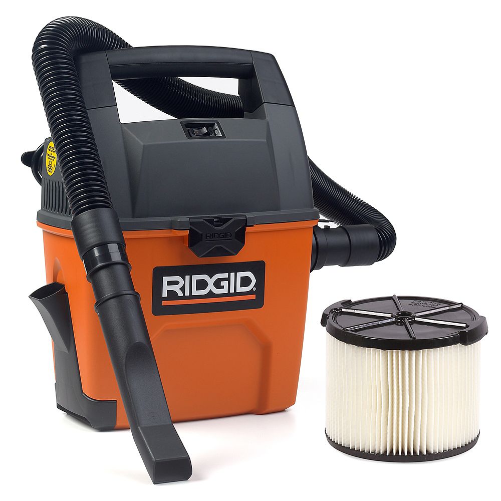 RIDGID 11 Litre (3 Gal.) 3.5 Peak HP Portable Wet Dry Vacuum The Home Depot Canada