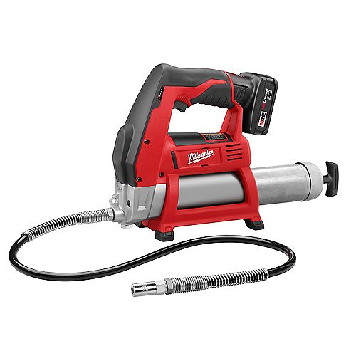 M12 12-Volt Lithium-Ion Cordless Grease Gun Kit with (1) 3.0 Ah Battery, Charger and Tool Bag