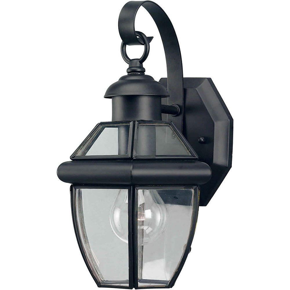 Filament Design Burton 1Light Black Outdoor WallLight The Home