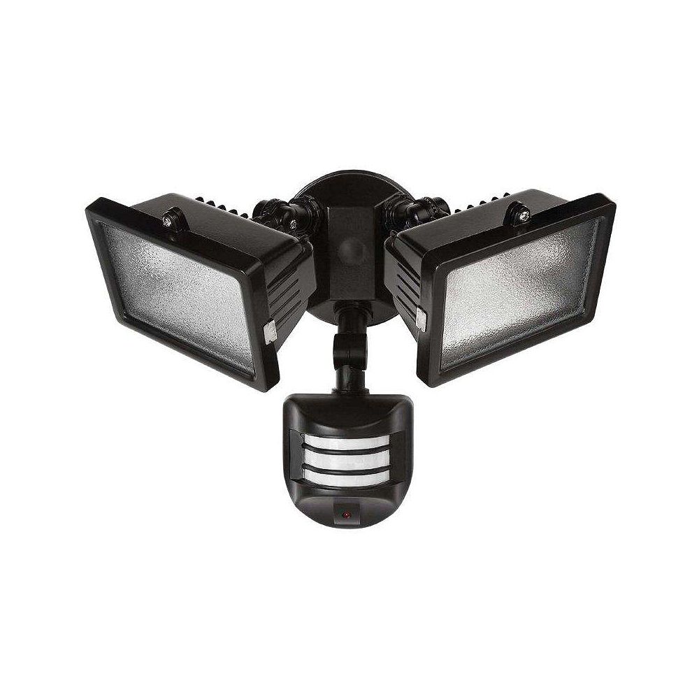 Globe Electric 79126 300w Double Lampe Halogène Détecteur de Motion