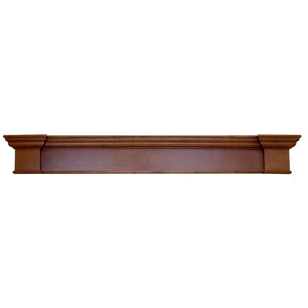 Elements Harbour Mantel Shelf, Mahogany CARB Compliant MDF 71 Inch The Home Depot Canada