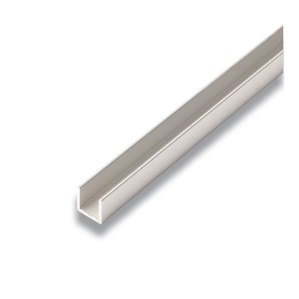 Alexandria Moulding Metal U Channel Satin Clear 1 2 Inch X 1 2 Inch X 8 Ft The Home Depot Canada