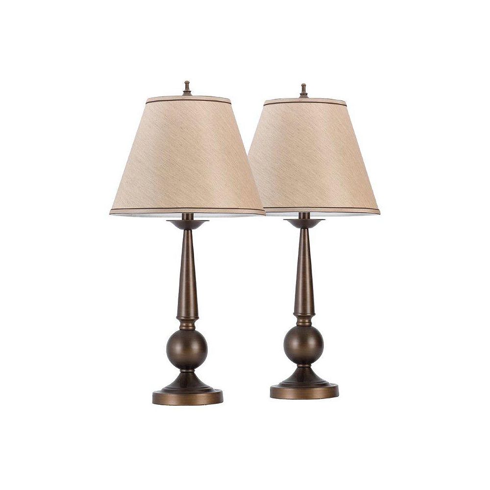 Globe Electric 27 Inch Table Lamp Set, 27 Inch Table Lamps