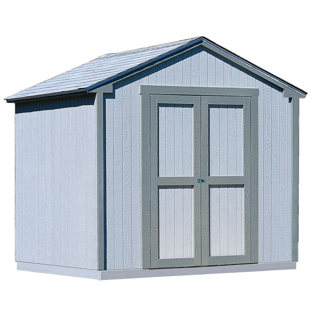 Handy Home Products 8 ft. x 8 ft. Kingston Shed with Floor Frame | The ...