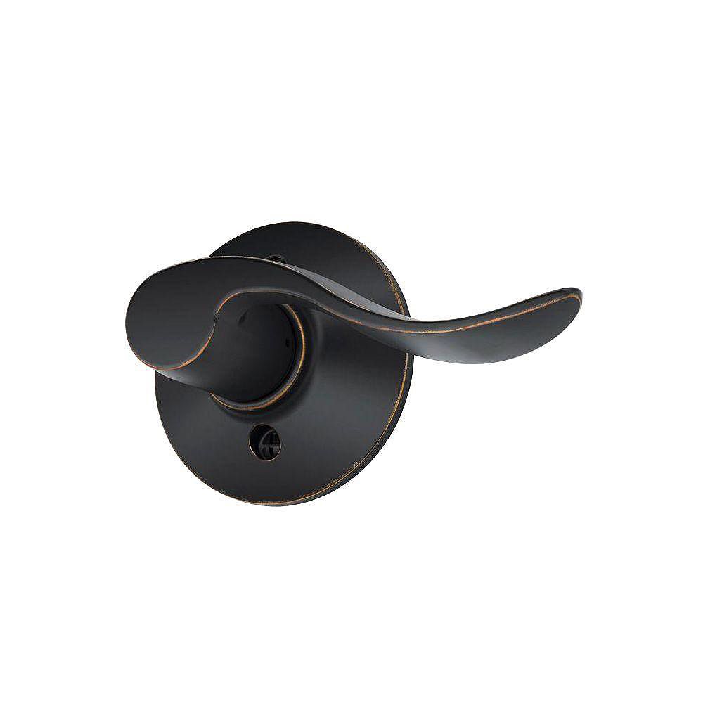 Schlage Accent Aged Bronze Right Hand Inactive NonTurning Door Lock