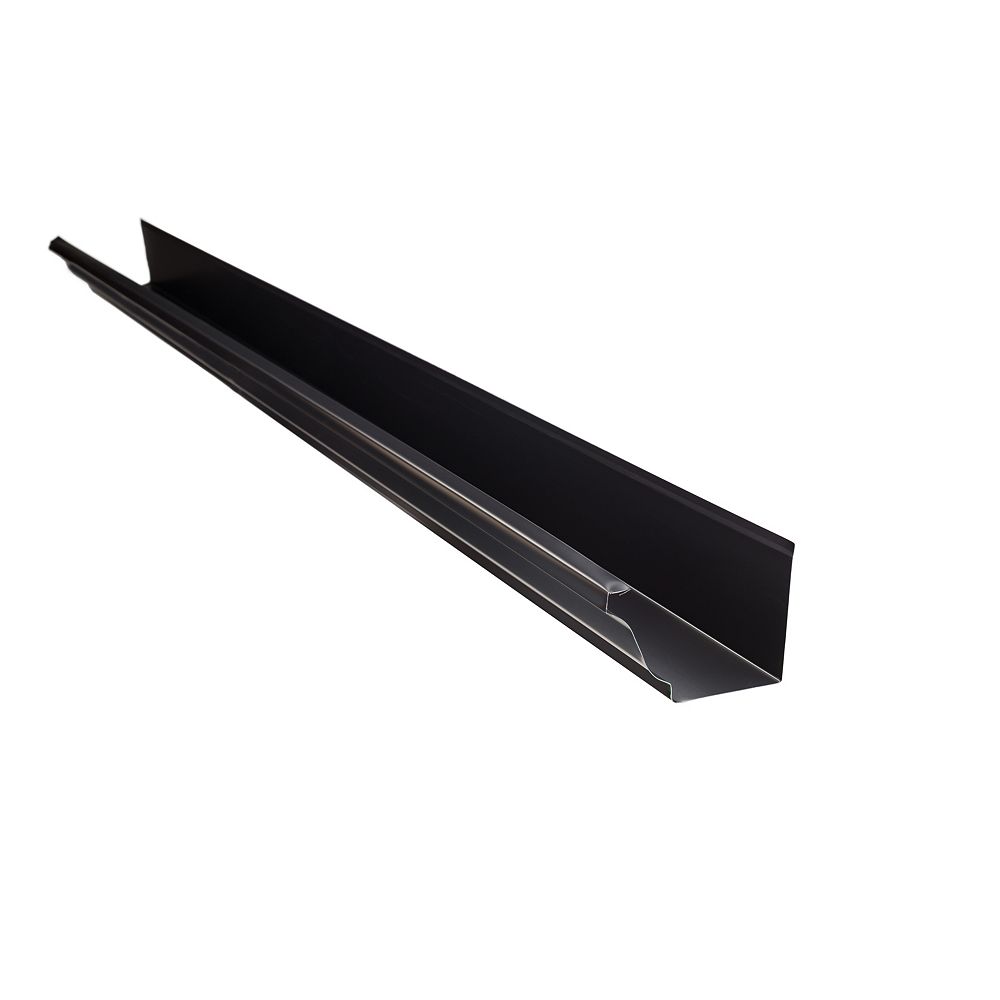 Peak Products 10 ft. x 5inch Aluminum Gutter in Black The Home Depot Canada