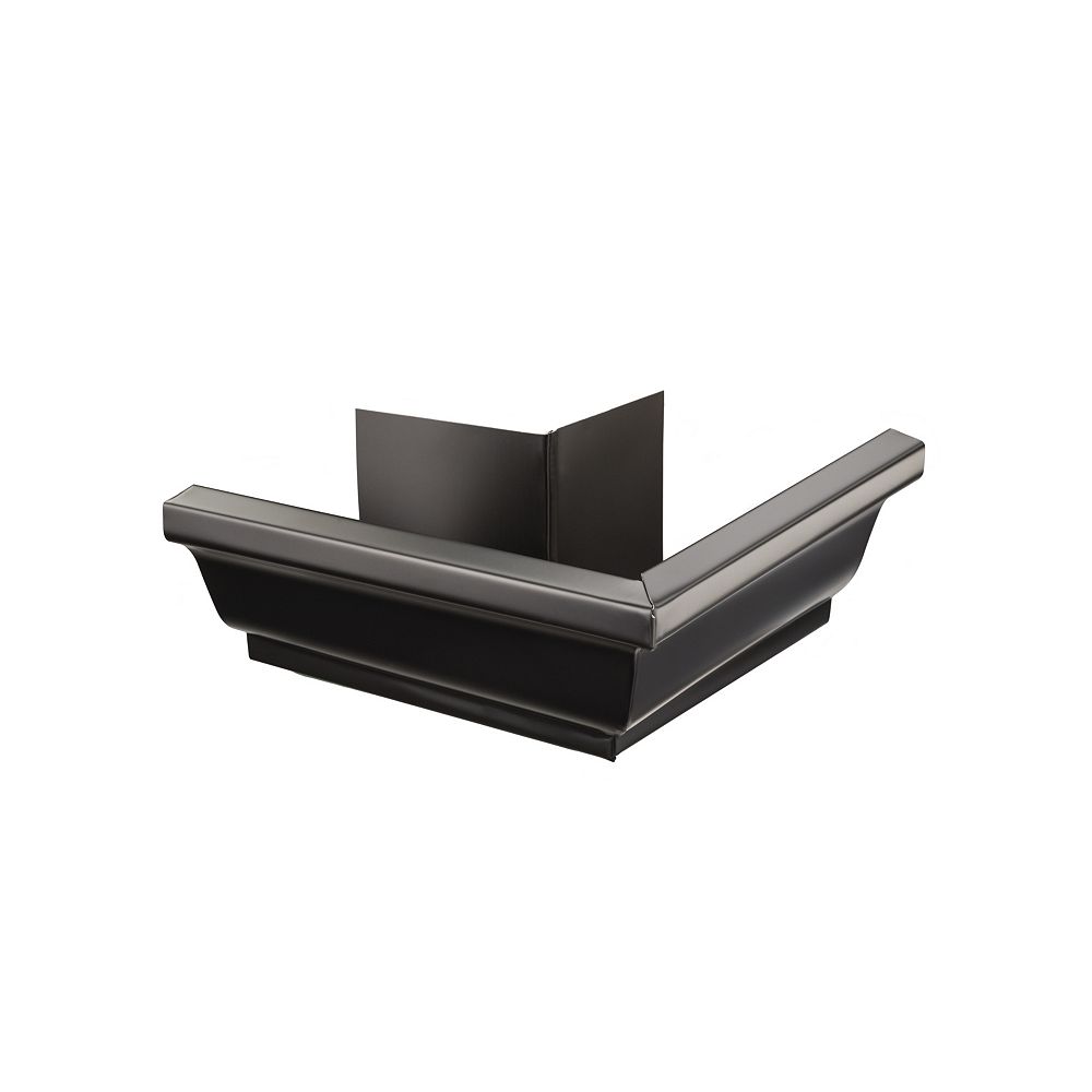 Peak Products 5inch Aluminum Outside Corner Gutter Mitre in Black