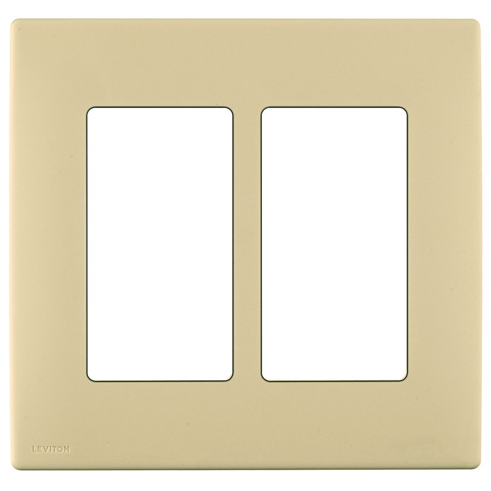 Leviton Renu 2 Gang Screwless Wallplate In Gold Coast The Home Depot Canada