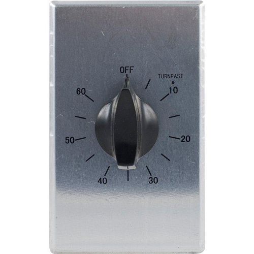 Defiant 60 Minute Spring Wound Timer, Stainless Steel