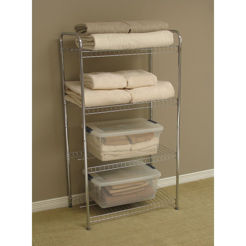 Rubbermaid 4 Tier All Purpose Shelf The Home Depot Canada