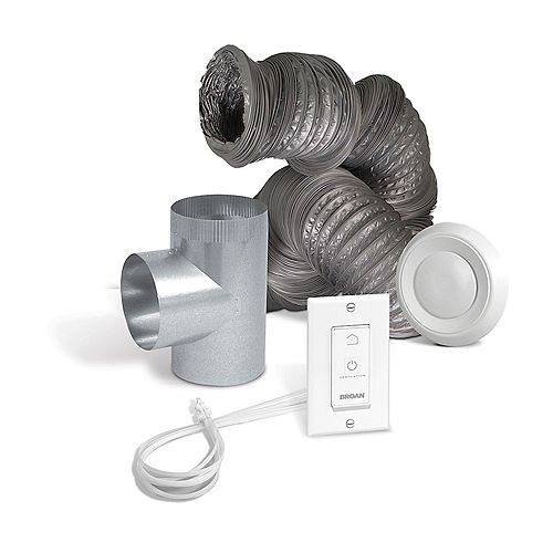 Broan-NuTone Optional bathroom installation kit for air exchangers EVO5 500 HRV or EVO5 700 HRV HEPA