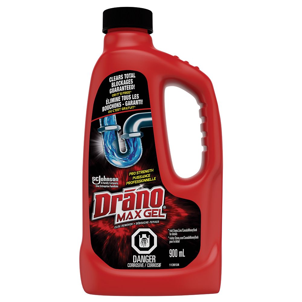 Can You Put Drano Down The Toilet Drano Max Gel Drain Clog Remover 900ml The Home Depot Canada