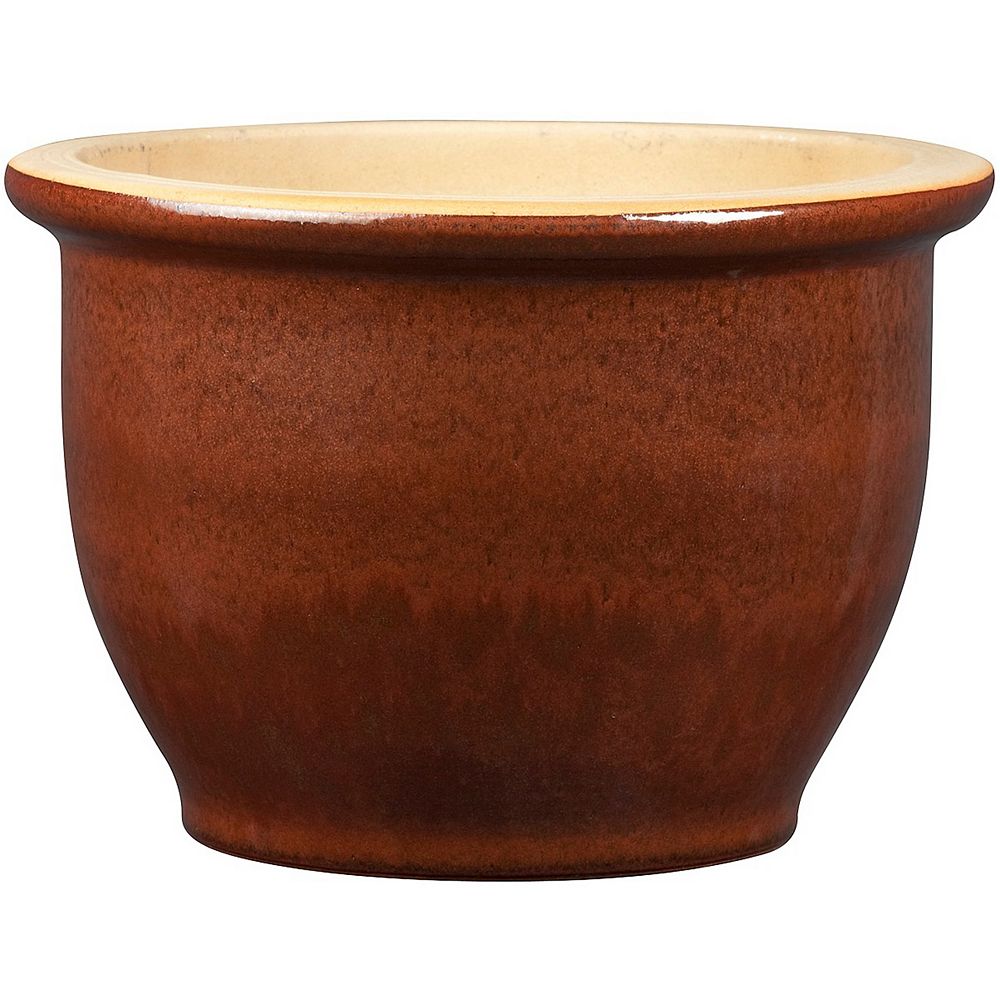 New England Pottery Copper Penny Pickle Pot 9in The Home Depot Canada