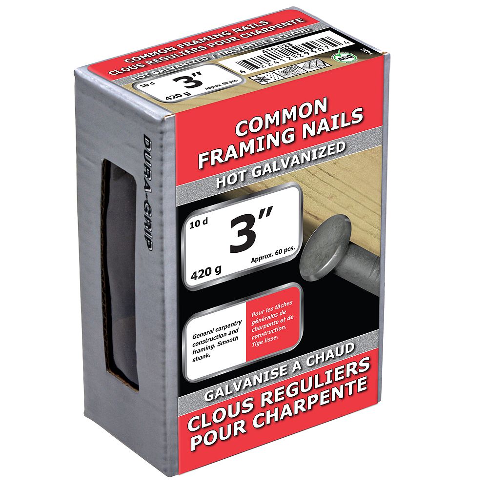 Paulin 3inch (10d) Common Framing Nails Hot Galvanized 420g (approx